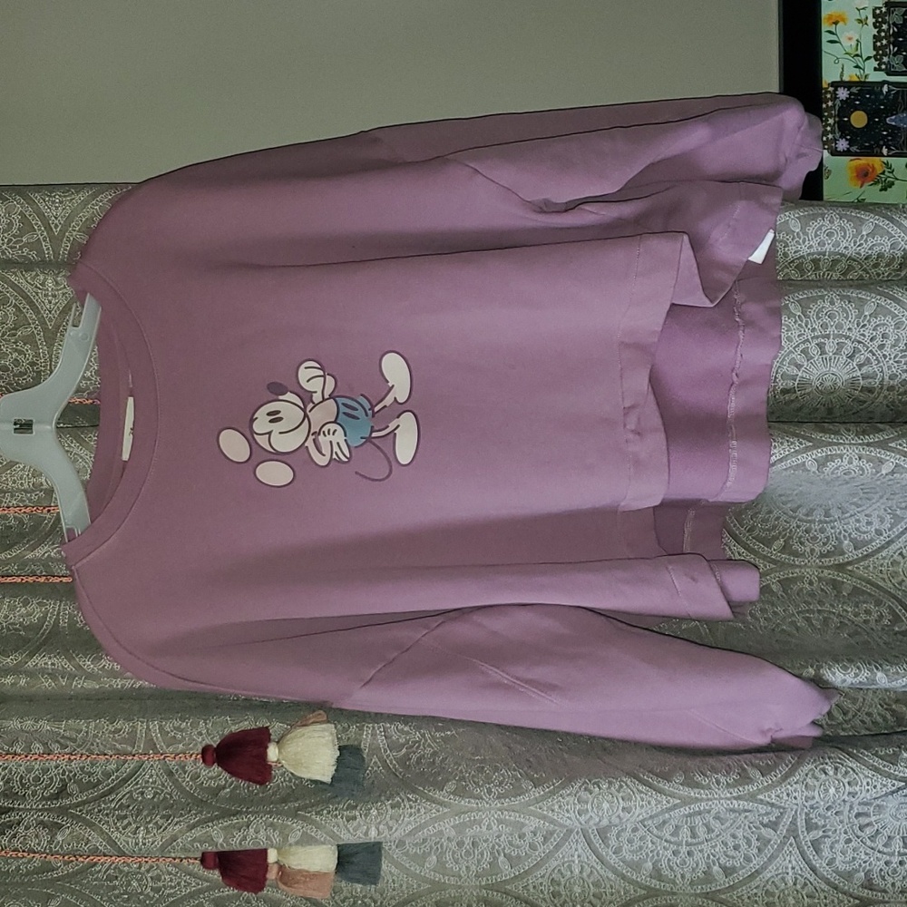 Mickey Mouse Oversized Cropped Sweater